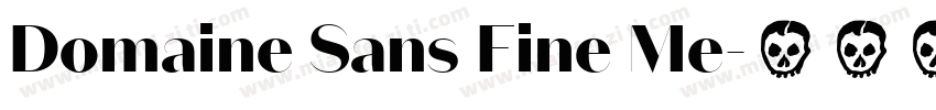 Domaine Sans Fine Me字体转换